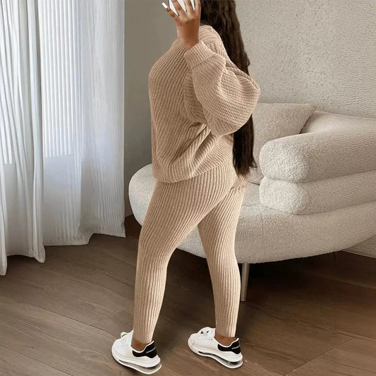 Women's Knitted Fall Set