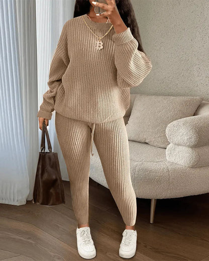 Women's Knitted Fall Set